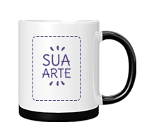 Caneca Personalizada - Alça e Base Preta